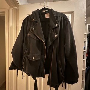 Free People Women's Rebel Rebel Knit Moto Jacket